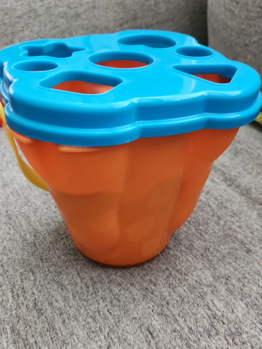Blue & Orange Shape Sorter Bucket - Kids Toys
